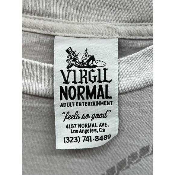 Virgil Normal LA Adult Entertainment I Love Daisies Souvenir White Longsleeve - Picture 3 of 4